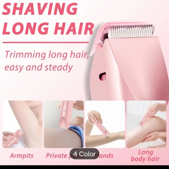 Pink Dual-Head Electric Hair Trimmer - Picture 5 of 11